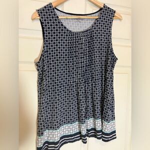 Croft & Barrow, beautiful pattern tank, excellent condition, size XL